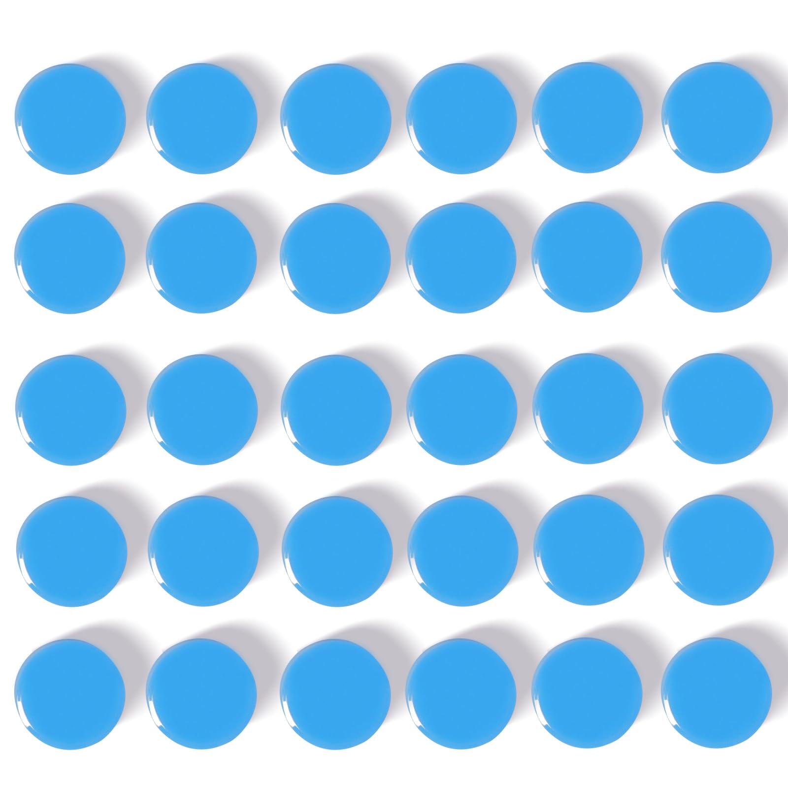 QOJOPU Fridge Magnets, 30Pcs Strong Small Magnets, Decorative Heavy Duty Refrigerator Magnets, Round Mini Cute Magnet for Whiteboard, Fridge, Locker,