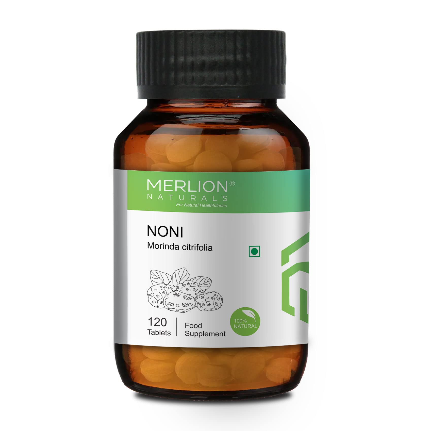 Merlion Naturals Noni Tablets, Morinda citrifolia, 500mg (120 Tablets)