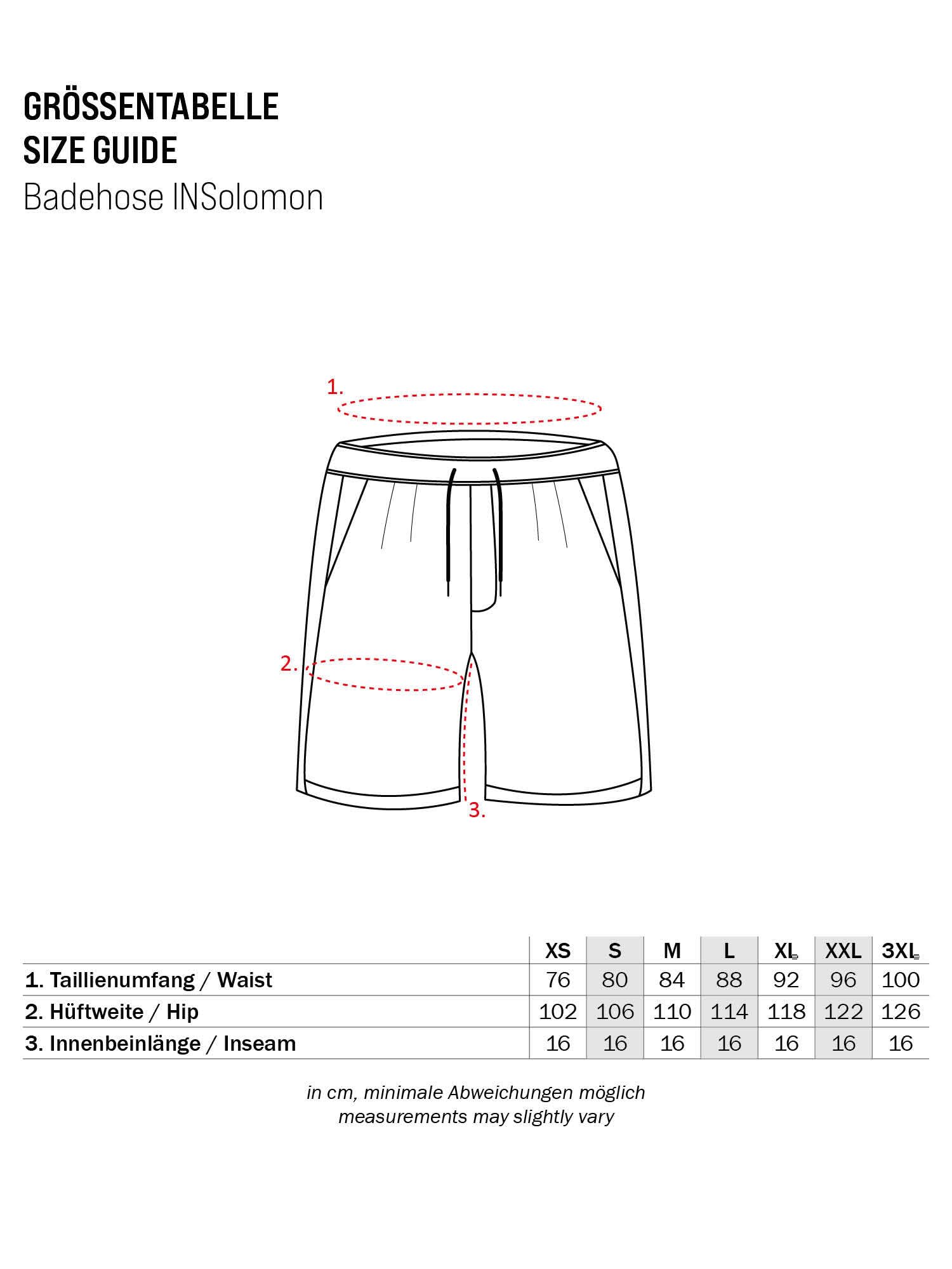 Indicode Uomini Solomon Swimming Trunks | Costume da Bagno con 3 Tasche e Coulisse