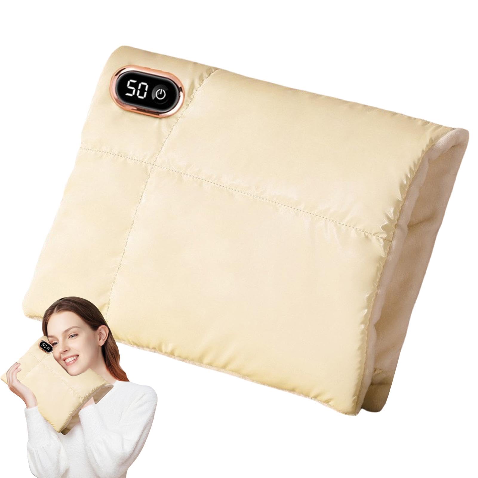 Pochette riscaldante elettrica, scaldamani ricaricabili - Pochette scaldamani in grafene,Guanti scaldamani double face, pochette scaldamani, temperatura a tre velocità per il campeggio e