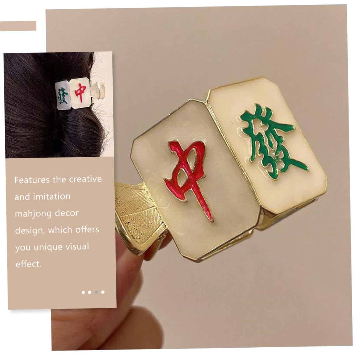 MAGICLULU 5piezas Horquilla De Mahjong Adorable Clip Para Cabello Decorativo Pequeña Horquilla De Para Mujeres Accesorio y