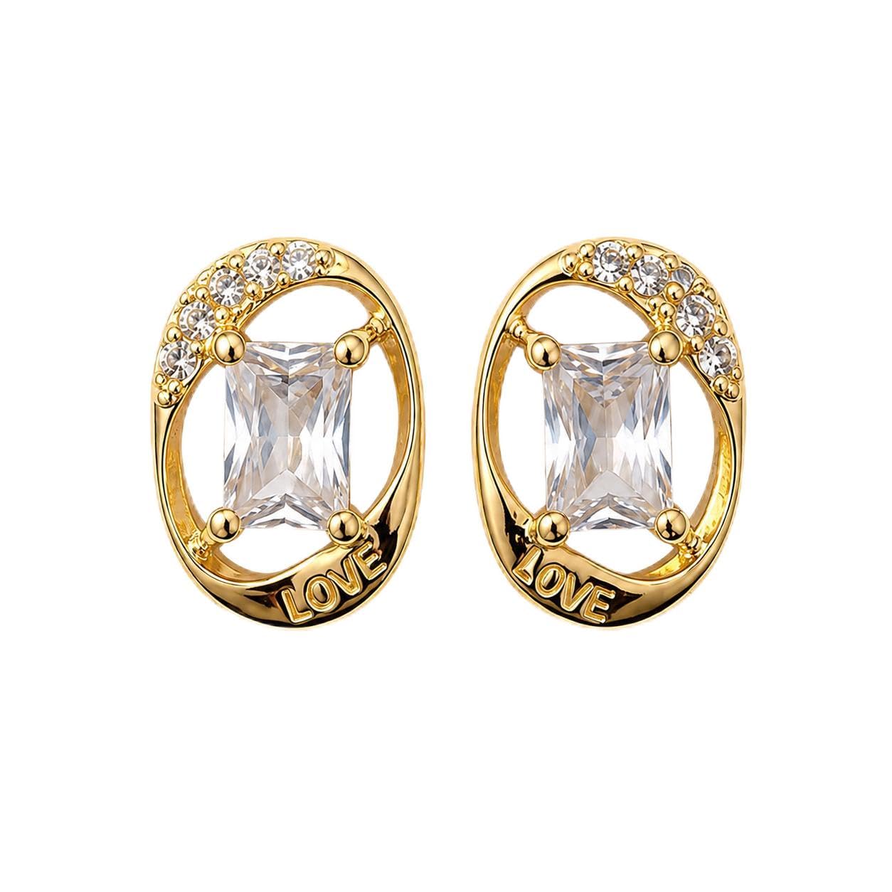Elegant Stud Earrings for Women with Crystal Stone | Gift Idea