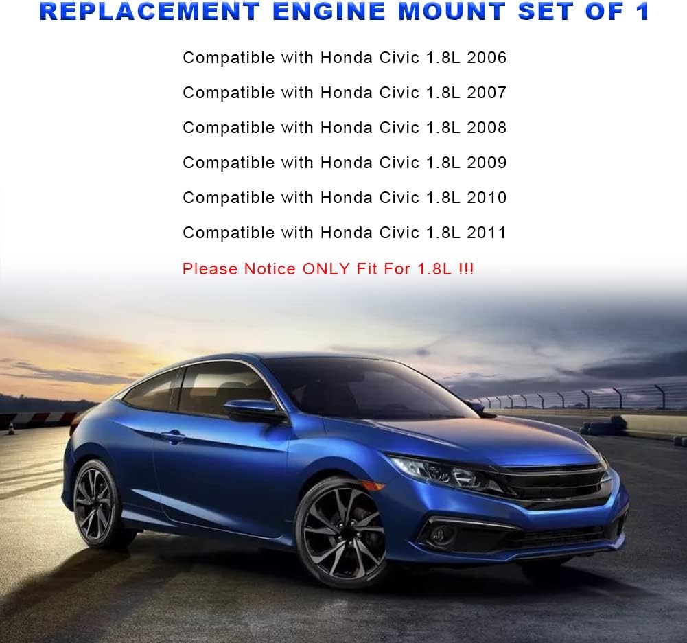 JDMON Replacement for Engine Motor Mount Honda Civic 1.8L 2006-2011 Front Right Compatible with A4530