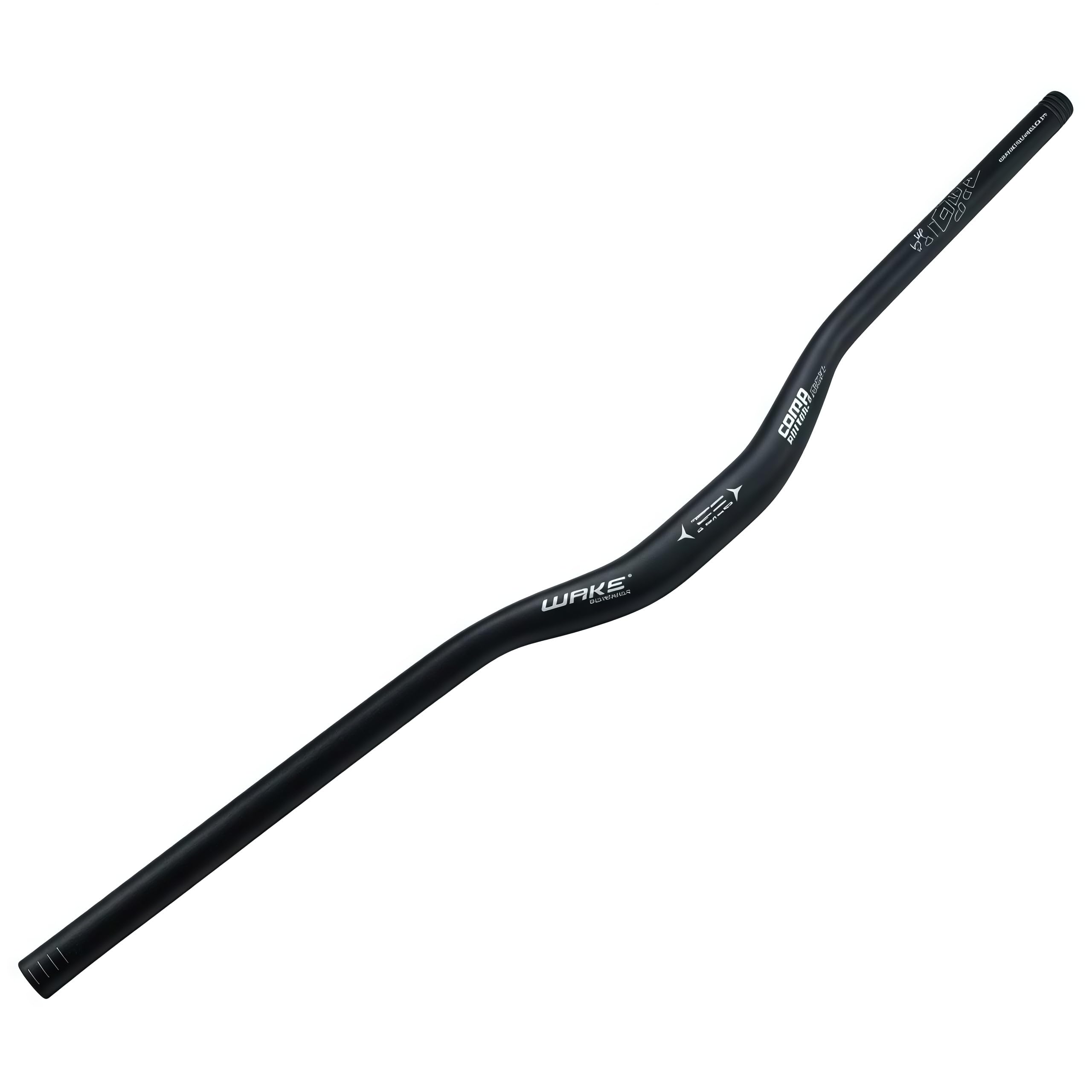 TRKIMAL ฯ31.8mm Road MTB Mountain Bike Bicycle Extra Long 780mm Handlebar 30mm Riser Bar for Downhill Cycling Racing Off-Road MTB, BMX (Black)