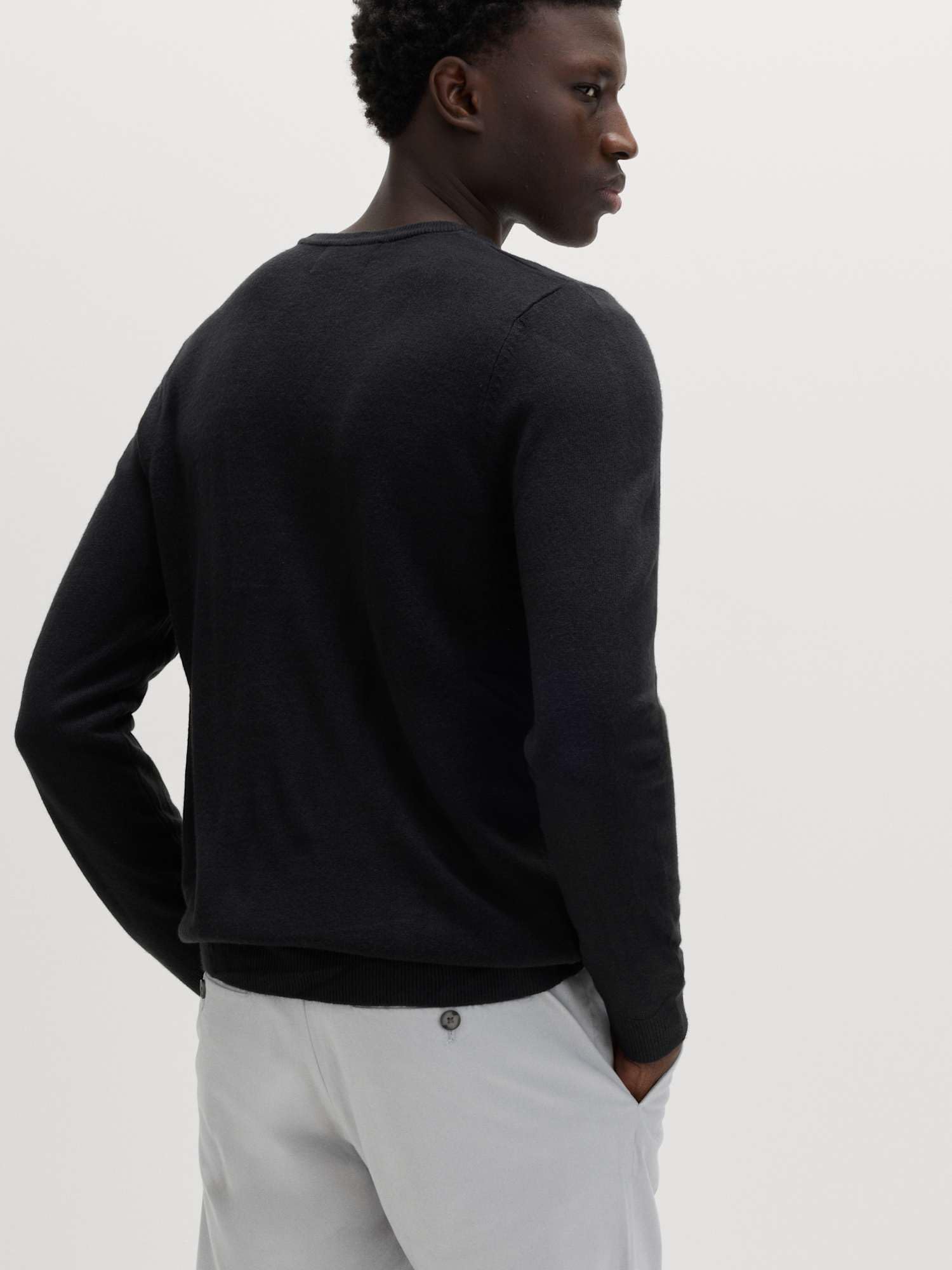 Marks & Spencer Jersey de Cuello Redondo Cashmilon™ para Hombre, Ajuste Normal