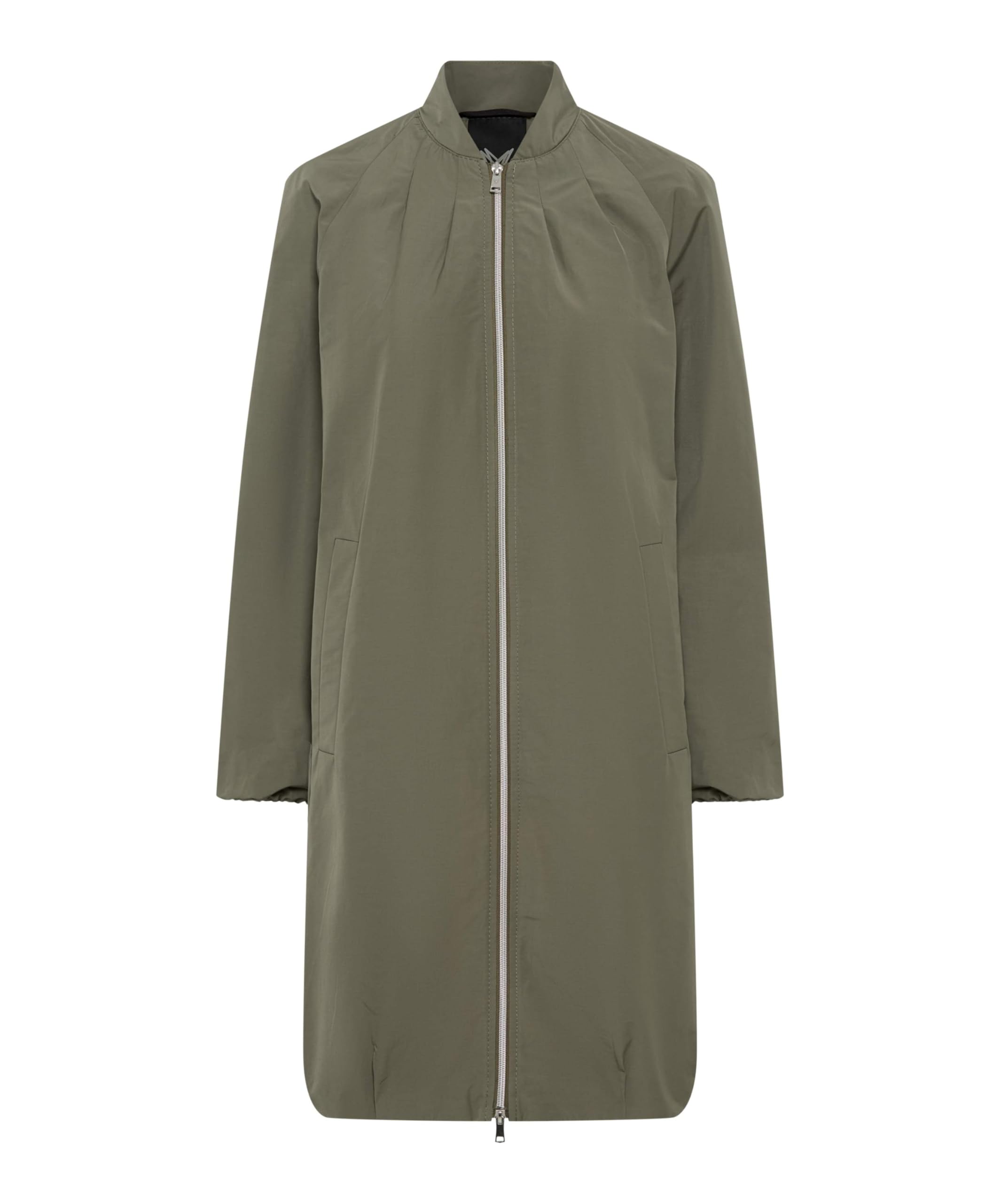 Fuchs Schmitt Kurzmantel Damen Khaki Gr. 38 – Webstoff, Regular Fit