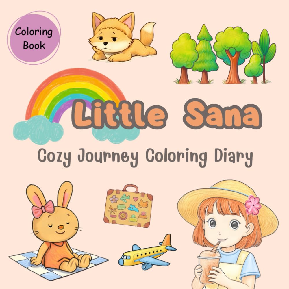 Little Sana: Cozy Journey Coloring Diary