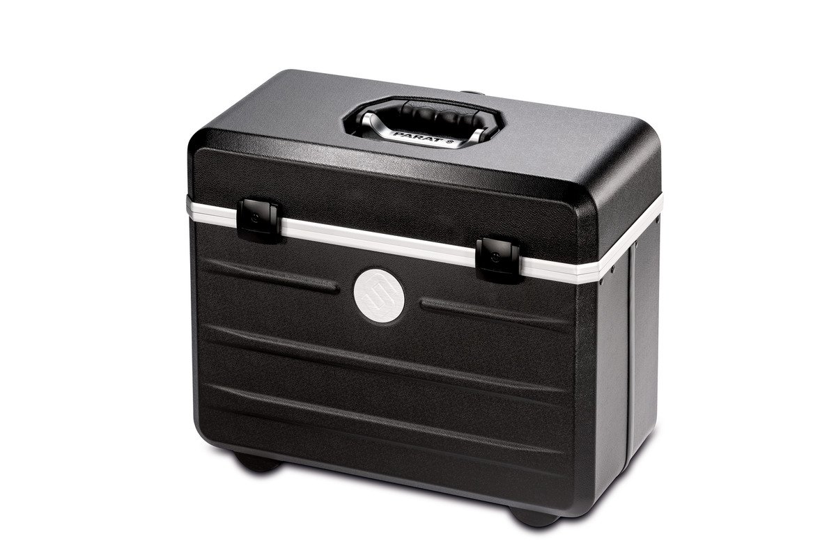 Parat Arbeitstasche PARADOC TronX (mit gepolstertem Notebookfach, Dokumentenfach; Rollen, Material: X-ABS-Kunststoff; schwarz (leer - ohne Inhalt))