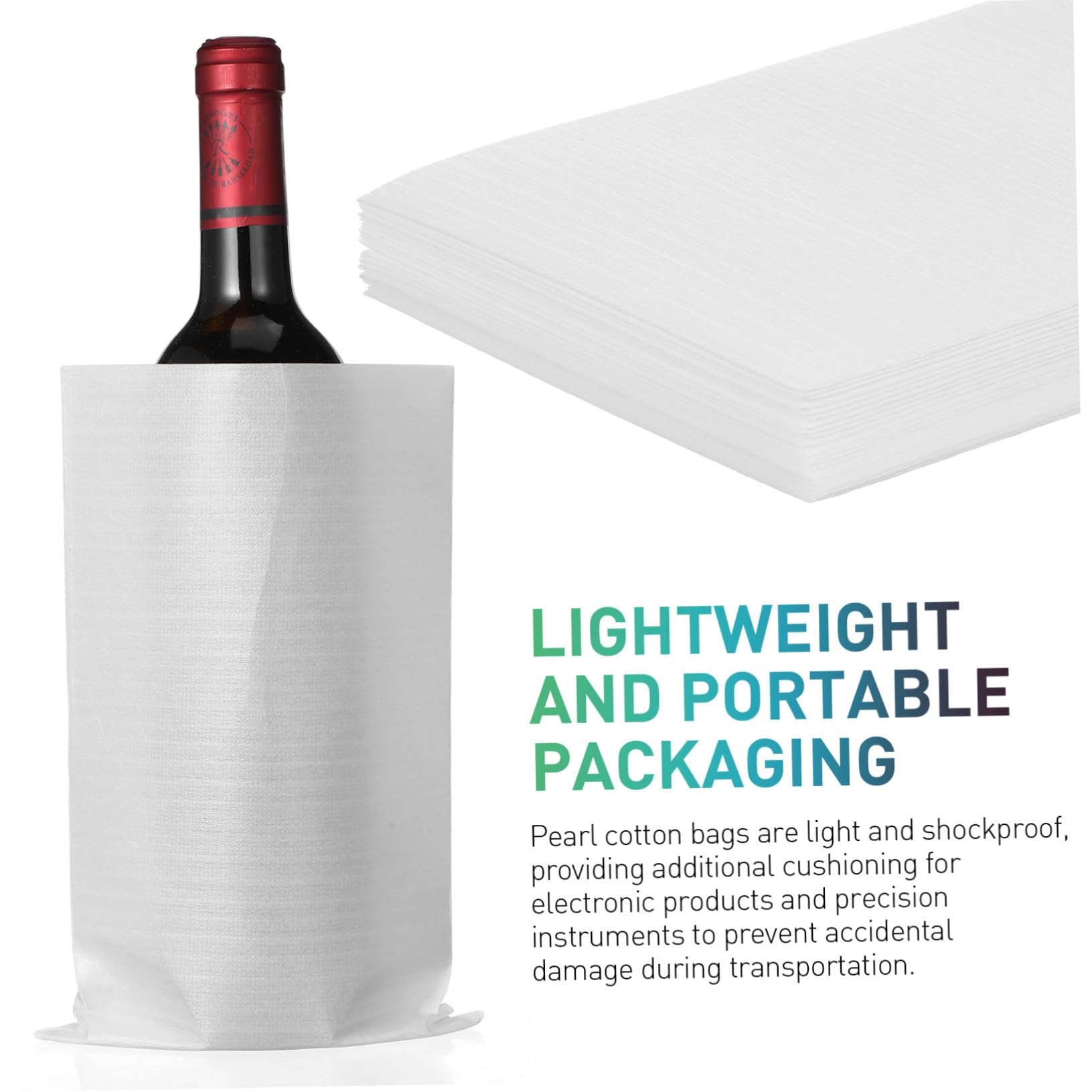 Angoily Kit de Conditionnement avec Séparateurs Carton et Sacs Mousse Epe Polyvalent pour à Vin Protection Légère et Recyclable pour Déménagement et Expédition