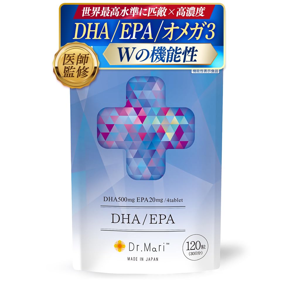ナチュレライフ ドクターマリー DHA EPA サプリメント 120粒