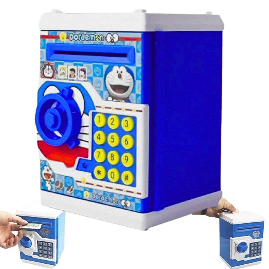 Mallexo Cartoon Gallery Money Safe ATM for Kids Piggy Savings Bank with Electronic Lock Piggy Bank ATM with Password for Children, Cartoon gullak Bank for Boys Girls (Multicolor - Random) (B0D4F4CXJ6) Amazon Price History, Amazon Price Tracker