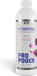 Pro Pooch Oat Dog Shampoo for Itchy Skin (250 ml) Natural, Hypoallergenic & Fragrance-Free Professional Hairdresser Shampoo Contains Colloidal Oatmeal, Aloe Vera and Provitamin product image