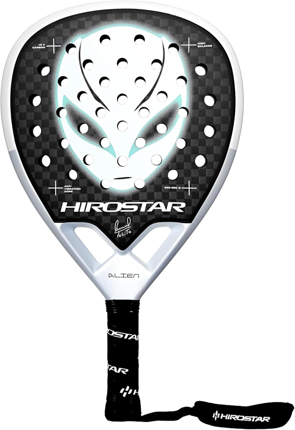Alien 2025 | Pala Padel Profesional, Forma de Diamante, 100% Carbono | Carbono 24K, Raqueta Padel con Balance Medio/Alto | Peso 365g - 380g