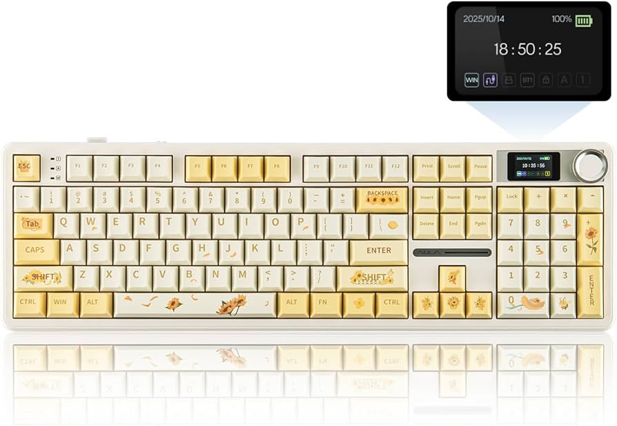 Amazon.com: EPOMAKER X Aula F108 PRO Wireless Gaming Keyboard with