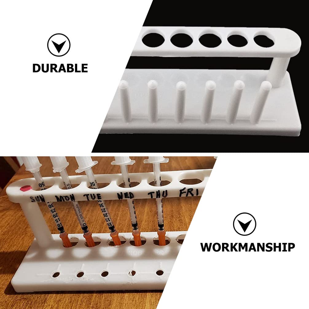 Support Acrylique Pour 8 Tubes à Essai 50 Ml - Double Cadre, Transparent, Pour Laboratoire, Enseignement, Exposition