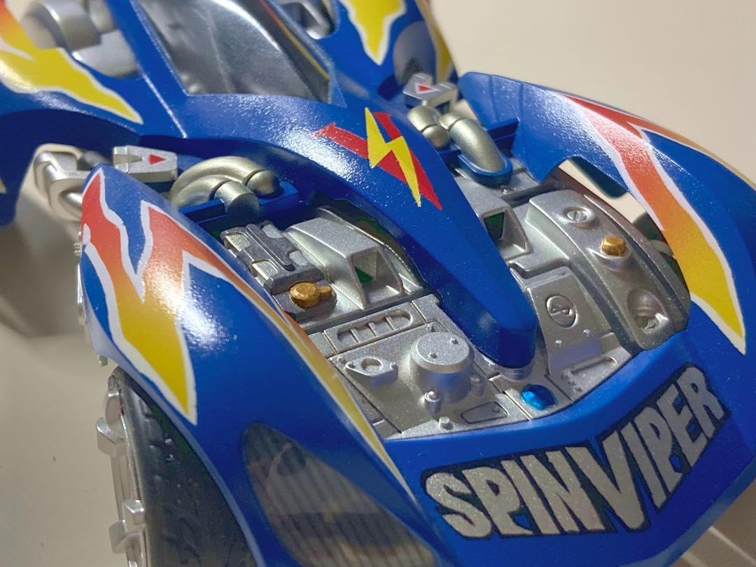 Amazon.co.jp: 全塗装 スピンバイパー 完成品 ミニ四駆 タ ミ ヤ 爆走  