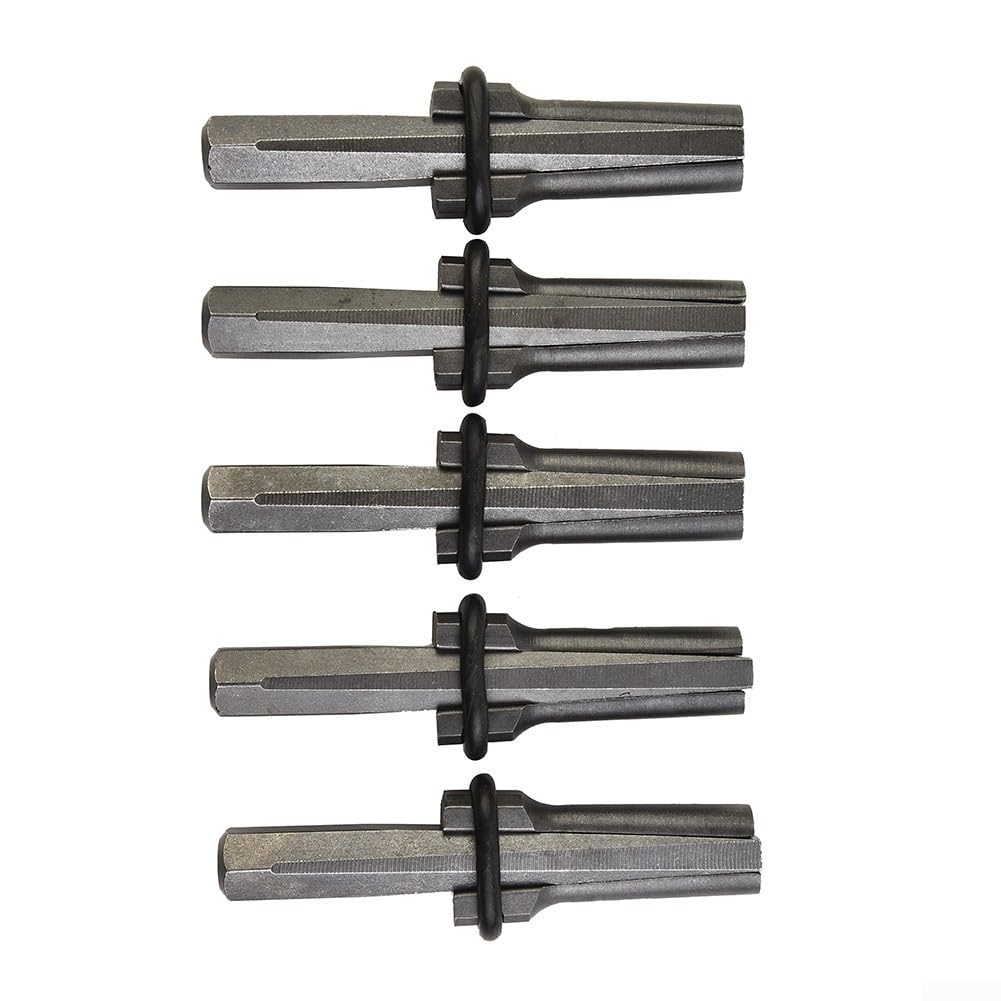 Set di 5 spessori a cuneo per spaccare rocce e pietre, utensili manuali in metallo, diametro 14 mm