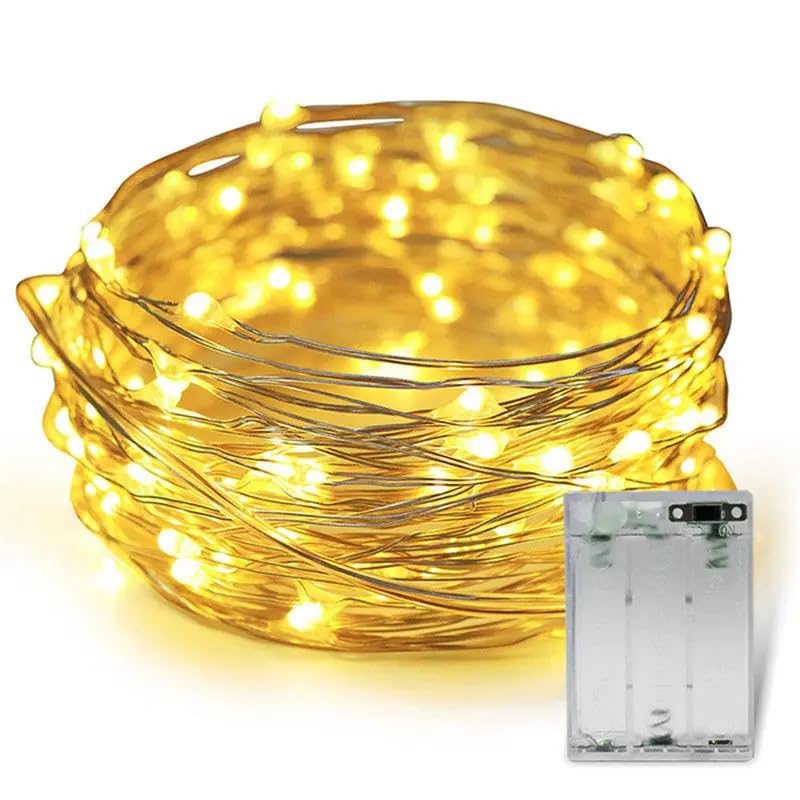 Tira LED blanca 1m con caja para batería miniatura 1
