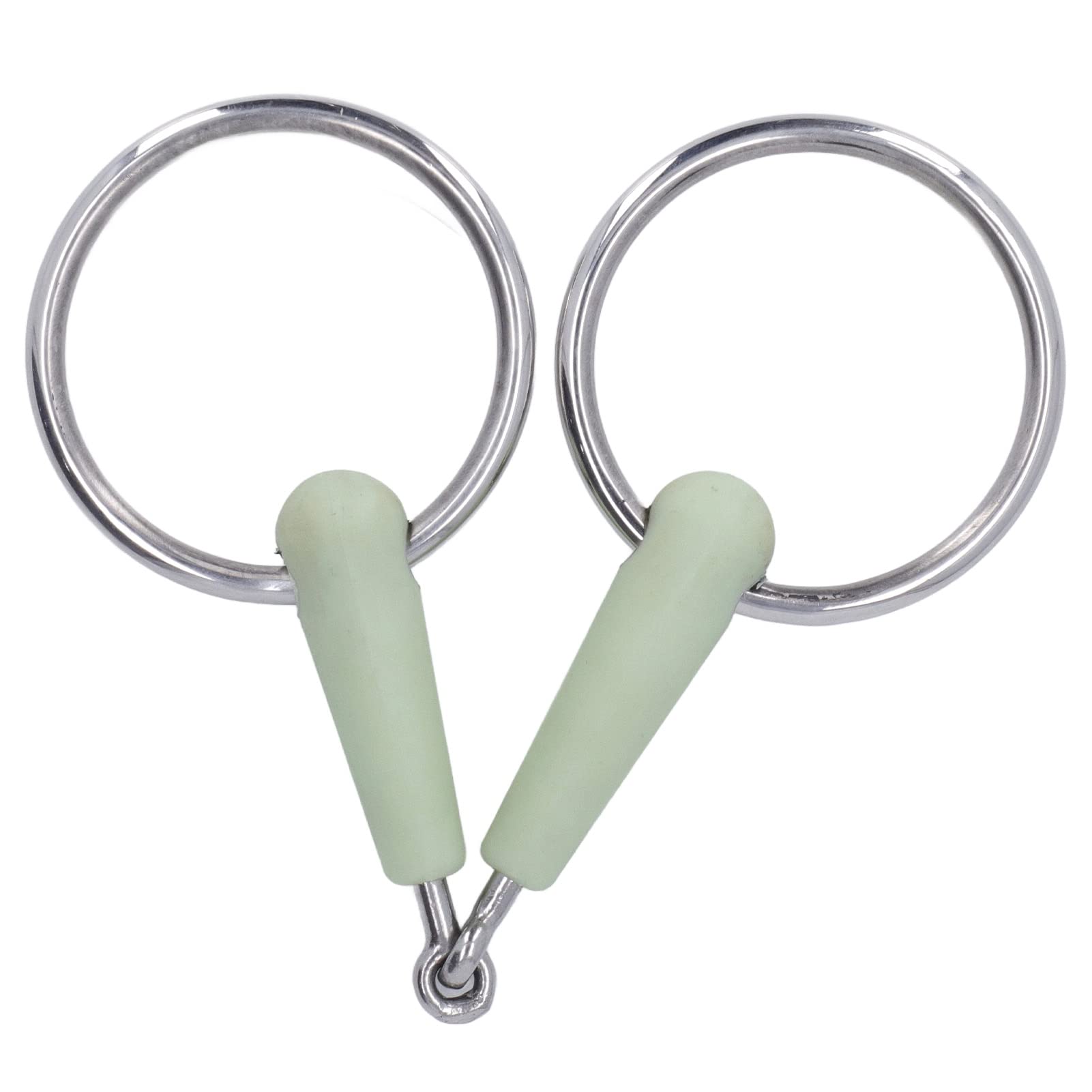 aqxreight Filetto per Bocca di Cavallo Rigido in Acciaio Inossidabile, Punta per Attrezzatura per Allenamento Equestre Antiruggine, Durevole, Filetto per Bocca di Cavallo da 130 Mm con