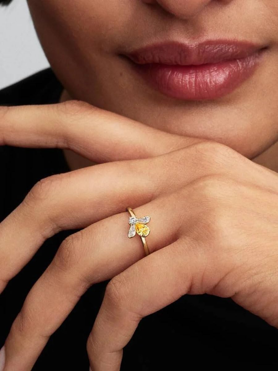 PANDORA Damen-Ring Biene Gold 164562C01