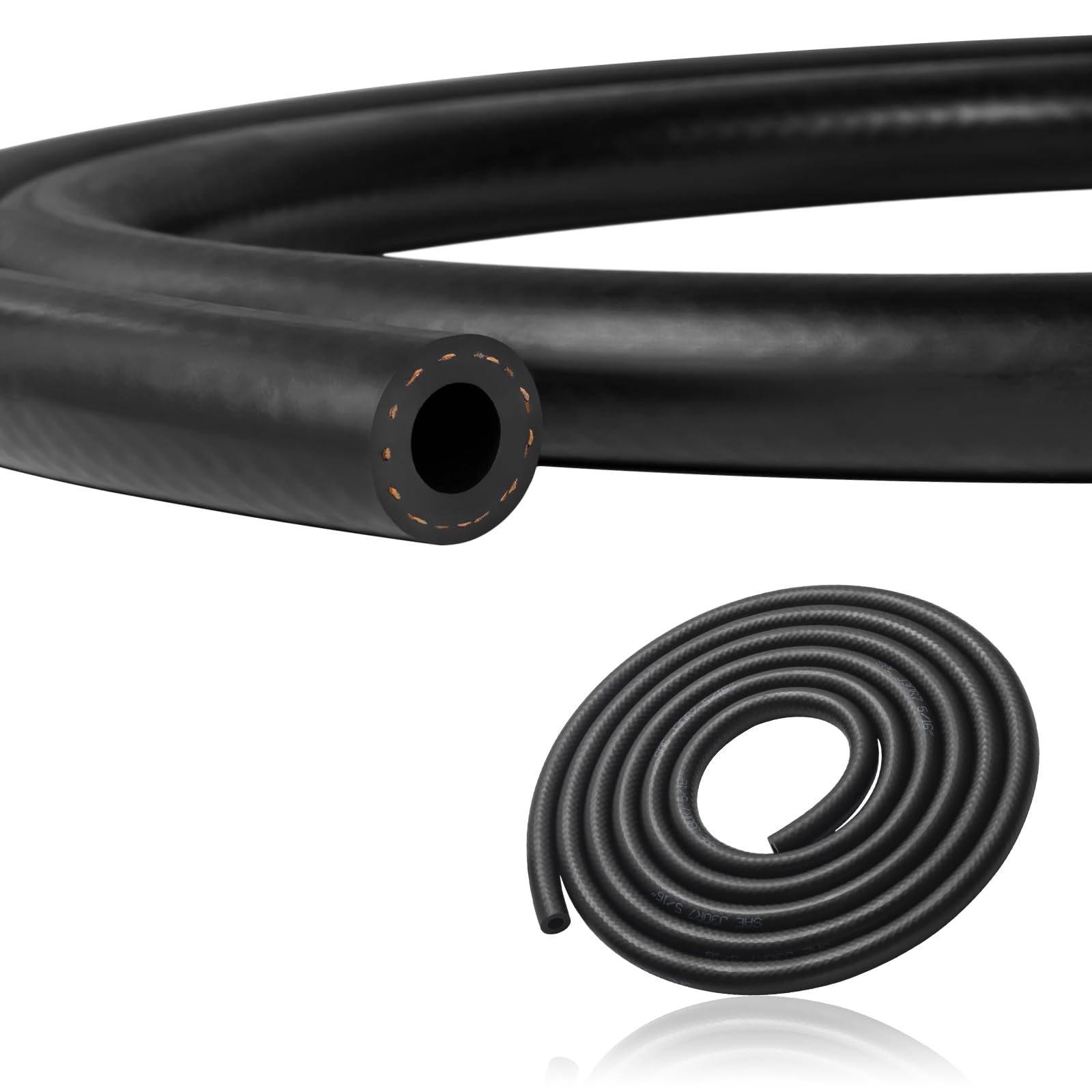 Tuyau De Carburant De Diamètre Intérieur 8mm, Tuyau De Carburant En Caoutchouc Nbr De 3m, SAE J30R7 300PSI Par WIVIE