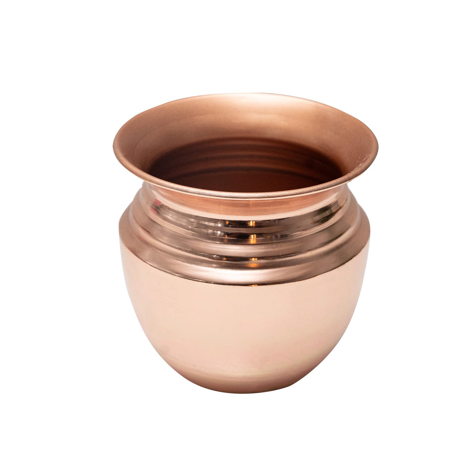 TrustBasket Copper Kalash for Pooja | 100% Pure Tamba Lota for Puja | Elegant Copper Lota for Pooja Small Size | Long-Lasting Kalash for Pooja Big Size | Traditional Copper Lota for Puja 4