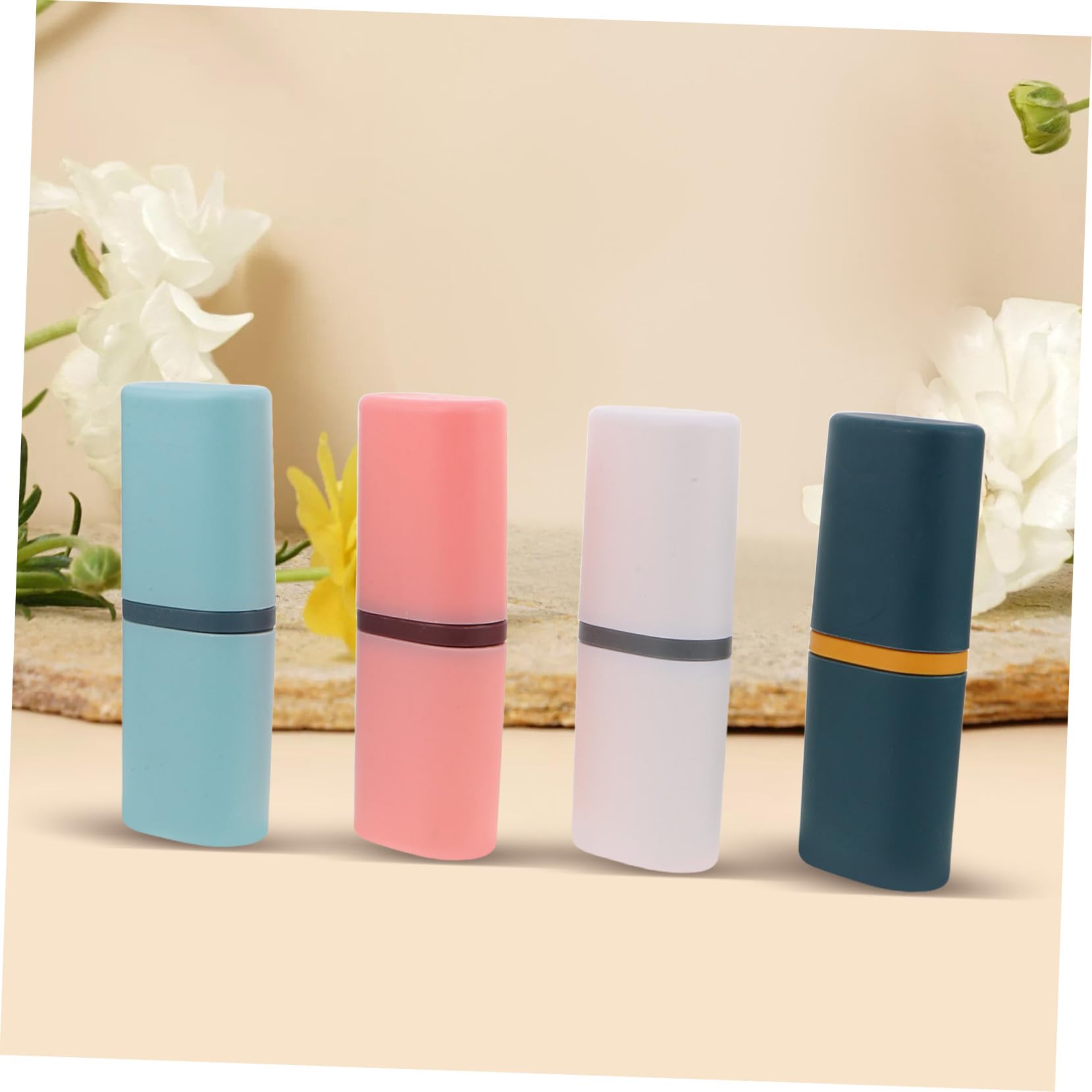 8 Piezas Portacepillos de Viaje Portátiles con Tapa Estuche Organizador para Cepillo Pasta y Enjuague Bucal Almacenamiento Compacto para Camping Negocios y Uso Diario Baño