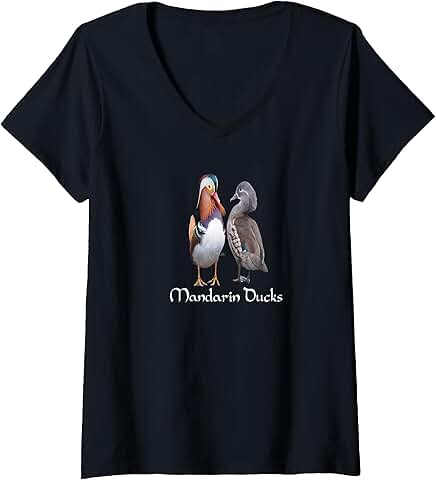 Mandarin Ducks V-Neck Tee