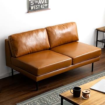 美品e-casa 3人掛けソファ　キャメルカラー 23-76113-11.jpg