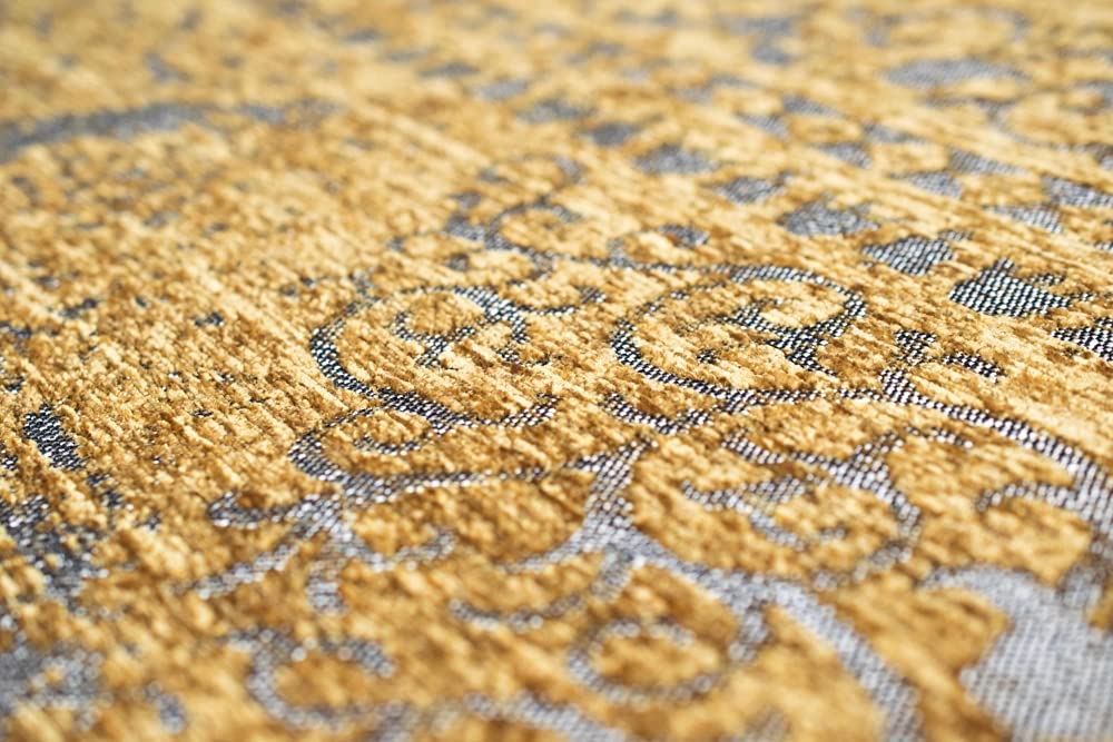 Nowoczesny i designerski dywan orientalny do salonu dywan w kolorze złotym, srebrnym, wymiary 200 x 290 cm