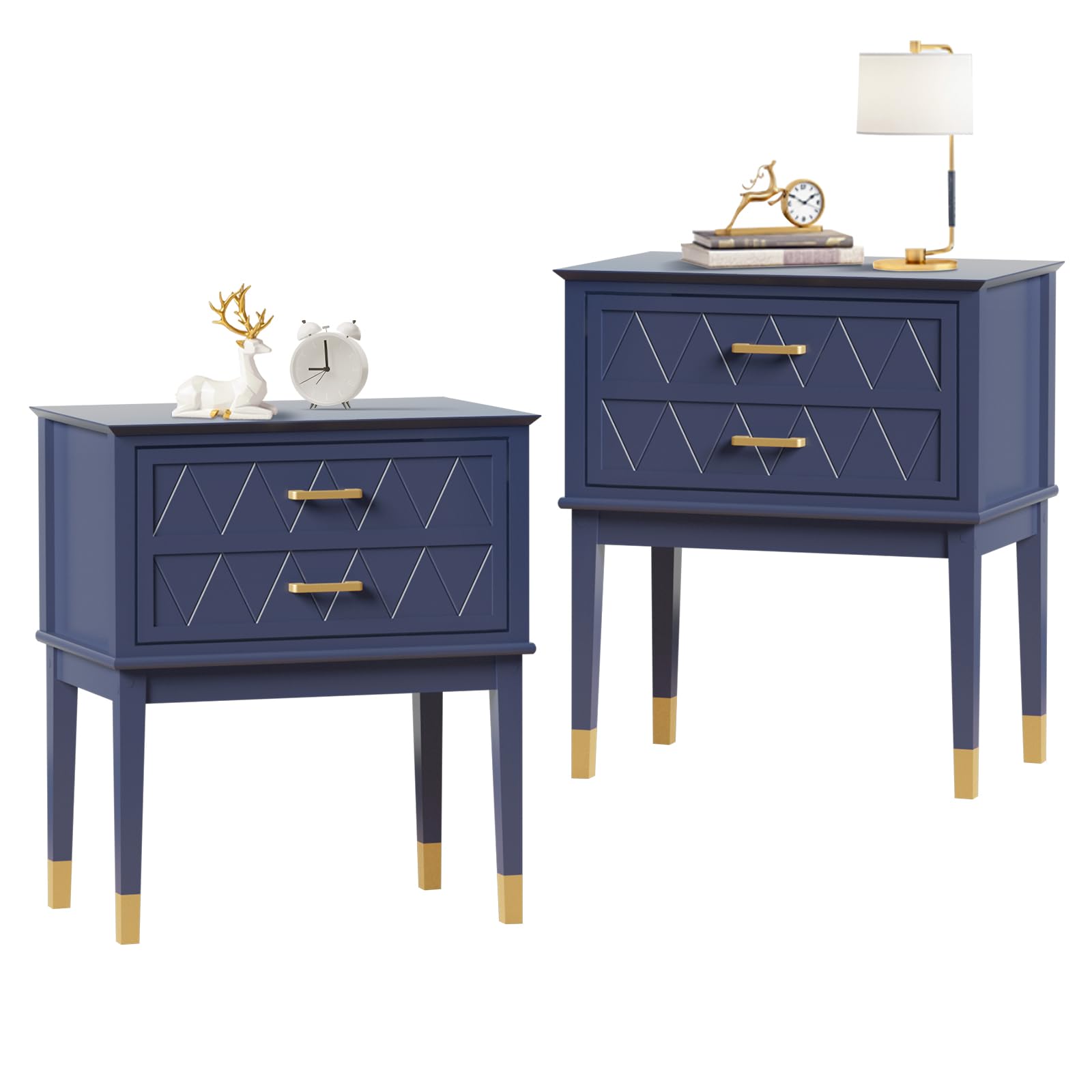 Scurrty Set of 2 23.6'' Dresser with Storage Drawer