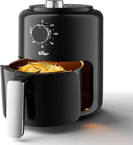 Bear Small Air Fryer 2.1 QT, Mini Airfryer Adjustable Time&Temp