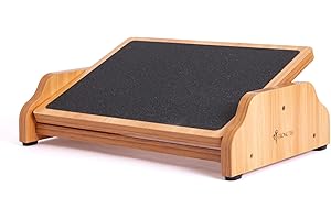 StrongTek Wooden Foot Stool for Enhanced Circulation and Comfort