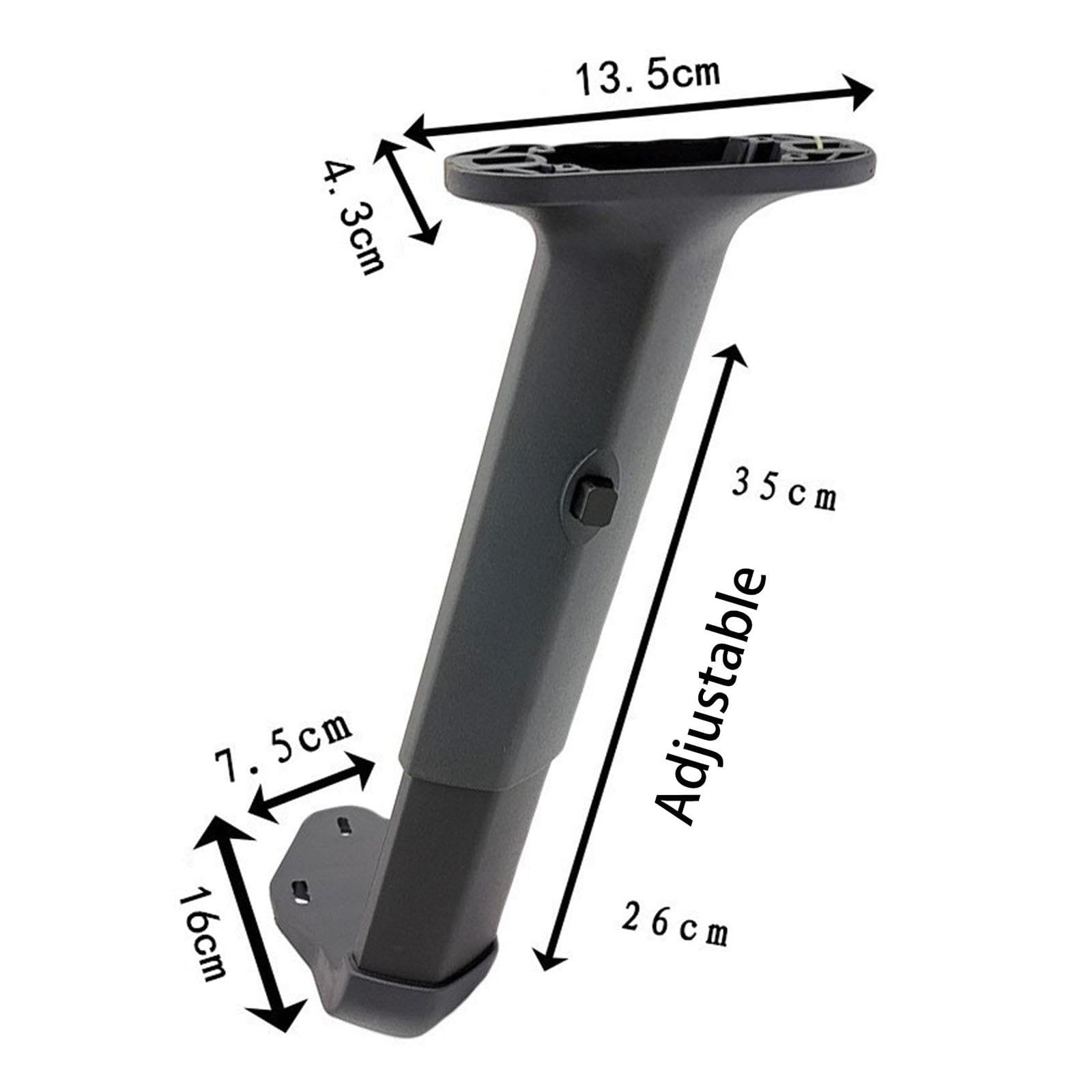 perfk Paire d'accoudoirs de chaise réglables en hauteur, remplacement d'accoudoir de chaise, support, accoudoir de chaise de bureau pour l'apprentissage de, noir