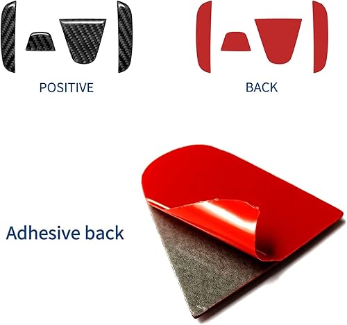 Miniatura 4 de QianBao Adhesivo decorativo de fibra de carbono para la parte trasera del automóvil, accesorios exteriores, emblema para Honda Civic 2016 2017 2018