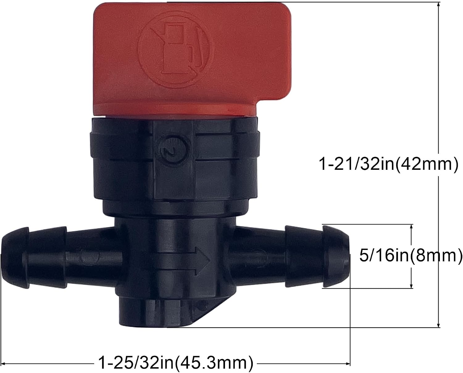 698183 Inline Fuel Shut Off Valve Compatible with Briggs & Stratton 494768 Lawn Mower Tractor Generator Engine Parts