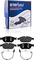 Vista 45 de Detroit Axle - Kit de freno trasero para Chevy Equinox Captiva Sport GMC Terrain Pontiac Torrent Saturn Vue Pinzas de freno de disco con soportes