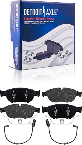 Miniatura 45 de Detroit Axle - Kit de freno trasero para Chevy Equinox Captiva Sport GMC Terrain Pontiac Torrent Saturn Vue Pinzas de freno de disco con soportes