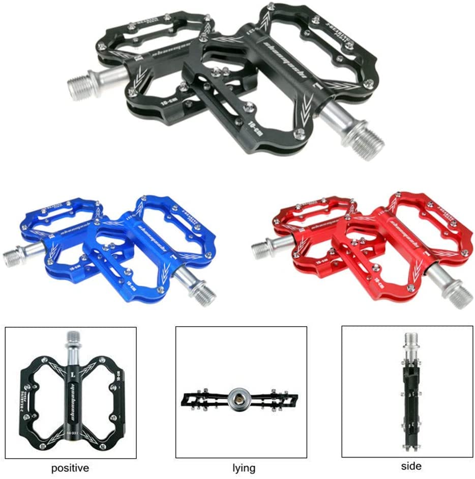 Pedali in alluminio a triplo cuscinetto for bicicletta Pedane MTB Pedali Flat Comfort
