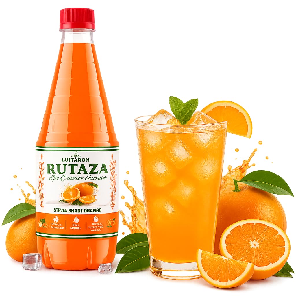 Rutaza Stevia Shahi Orange Malta Sharbat, Low Calorie Syrup Drink, Hibiscus Blue Curacao Infused, Less Sugar, Refreshing Beverage, 750ml-image-27
