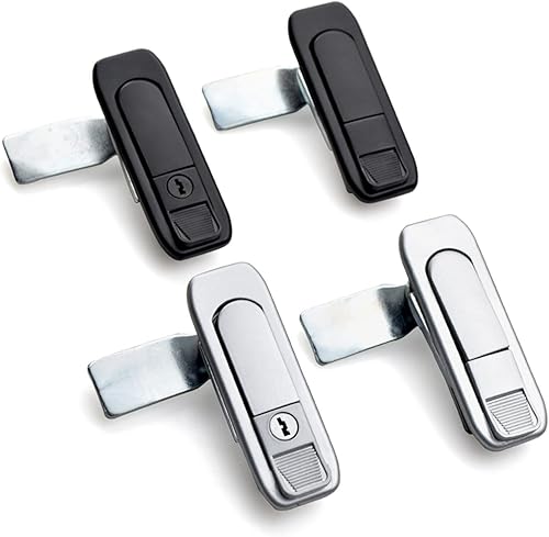 Miniatura 1 de Cerradura de gabinete con botón de leva, cerradura de leva para caja eléctrica, interruptor de cerradura de puerta de gabinete, manija de hidrante