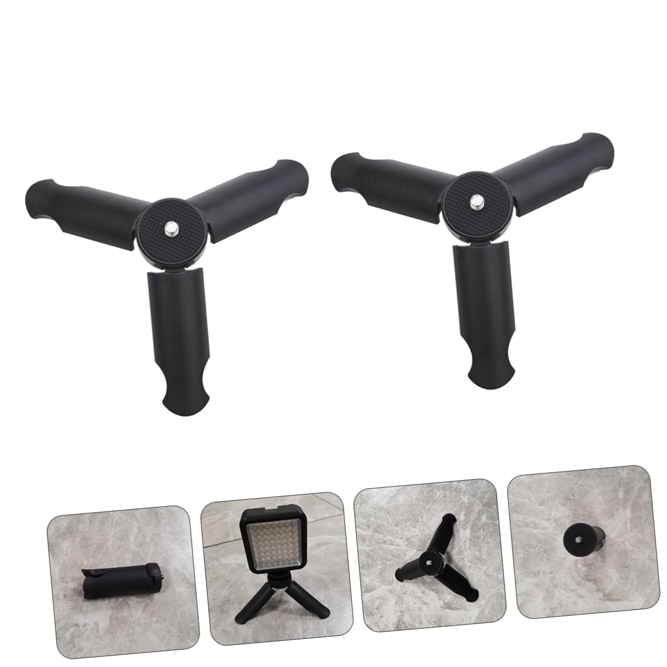VILLCASE 4piezas Soporte para Teléfono Móvil Trípode De para Fotografía Grabación y Transmisión Directo Mesa Trípode De Cámara De para Móvil