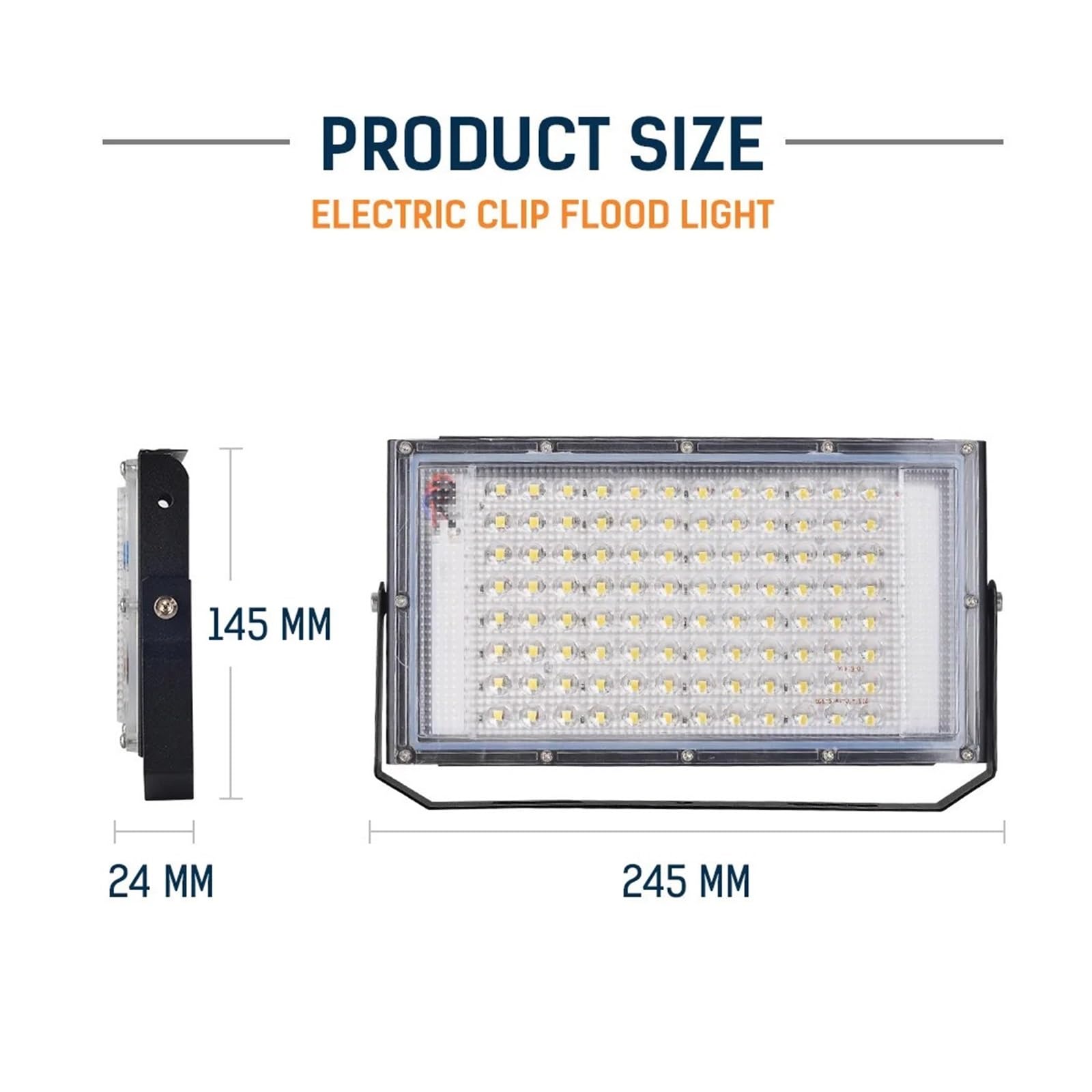 Reflektor DC 12V L+e+d Flood Light 50 W 100 W Zewnętrzny Reflektor Reflektor IP66 Wodoodporny Reflektor Światła Awaryjnego Przenośny 12 V L+e+D Światło (DC12V-100W)
