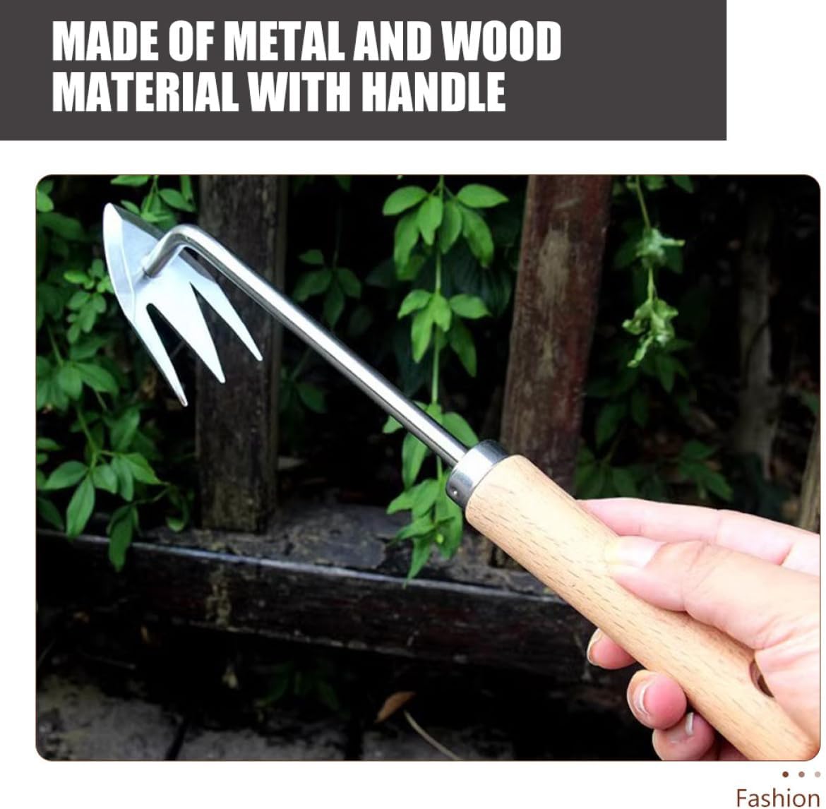 POPETPOP 3pcs Portable Manual Weed Puller Tool Wooden Handle Multi-Function Gardening Weeder for Efficient Weed Removal Lawns Gardens and Parks Ergonomic Design Reduces Hand Fatigue