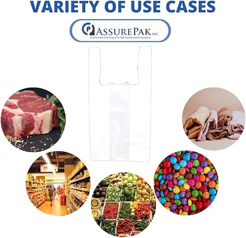 Miniatura 6 de Bolsas de plástico de alta densidad blancas sin imprimir para venta al por menor, comestibles, mercancía, tienda de conveniencia, supermercado,