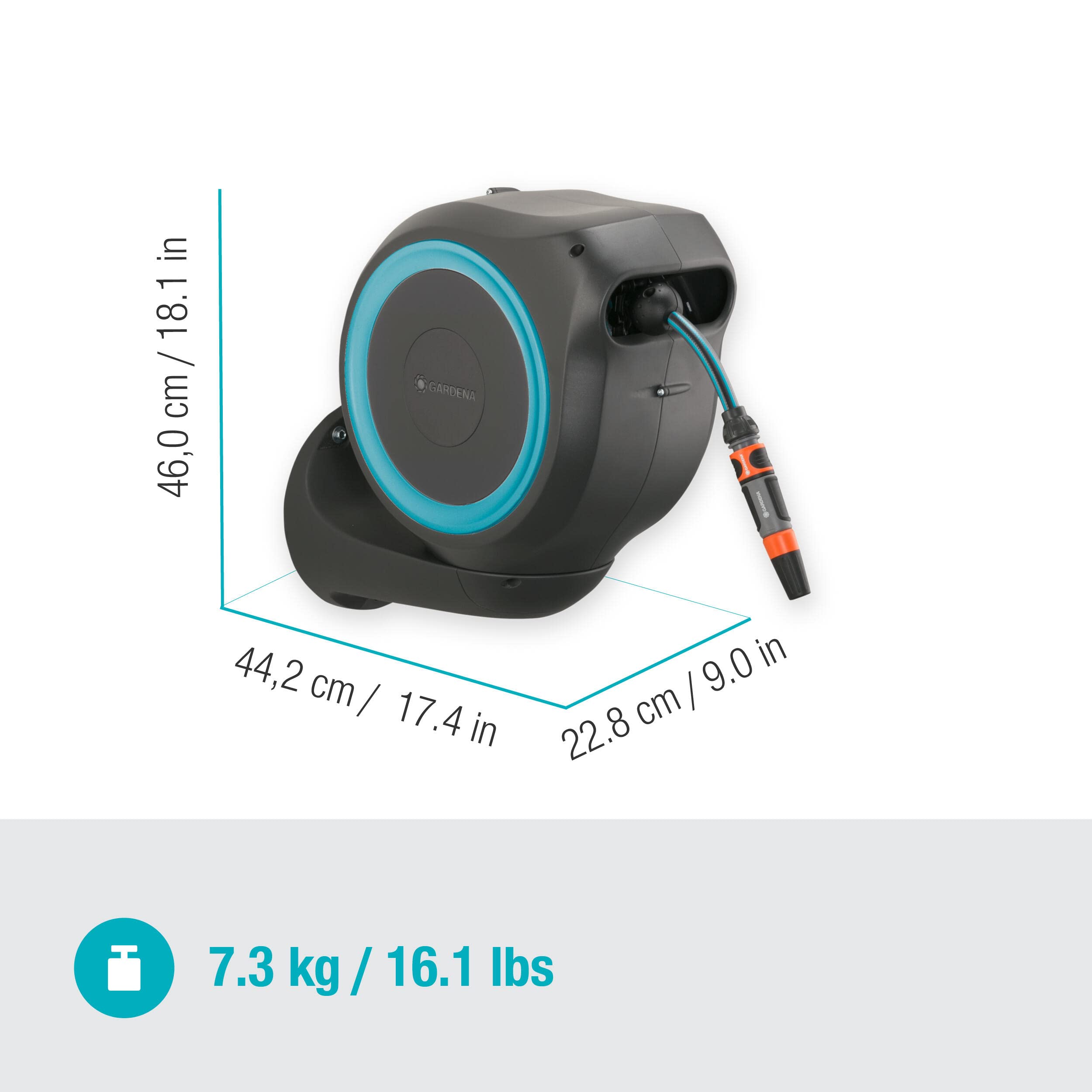 GARDENA 壁掛け自動巻取りホースリール Amazon | GARDENA(ガルデナ) 壁掛け式 自動巻取りホースボックス