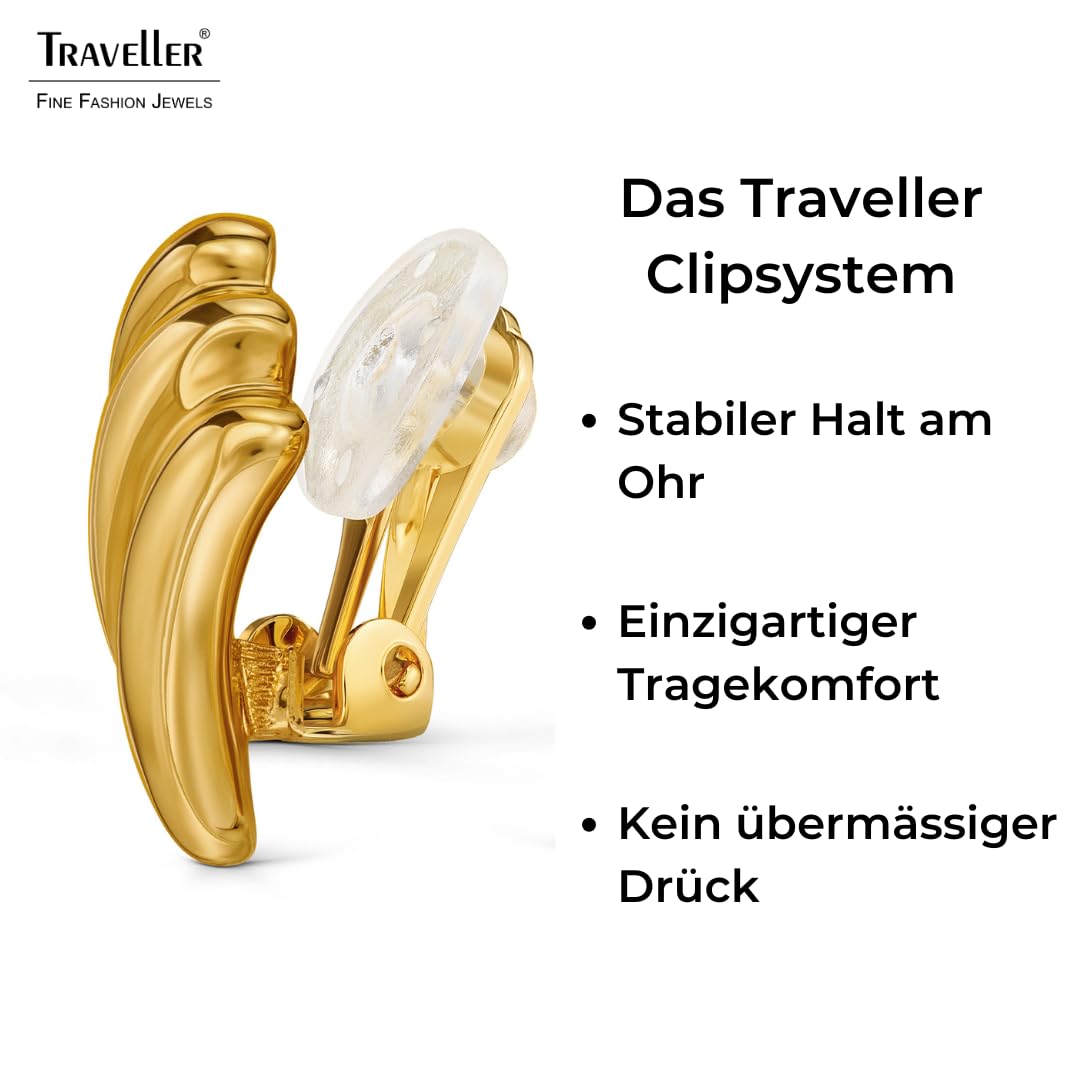 Traveller Ohrclip - Damen - 22kt Vergoldet - 17x10 mm - 157769