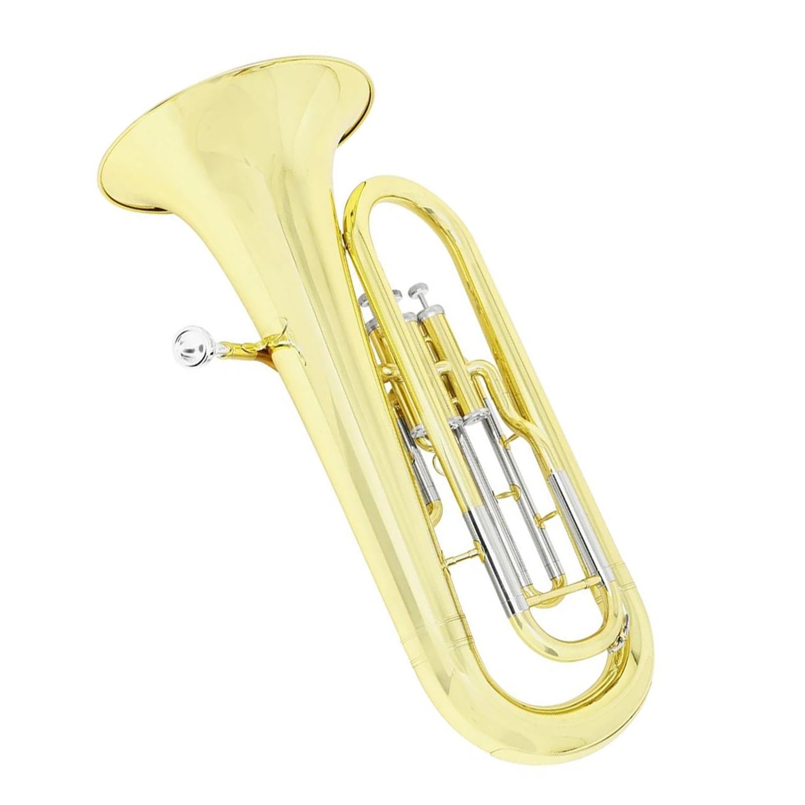 Eufonium Bb Euphonium 3 Kluczowy Zawór Pionowy Złoty Lakier Róg Barytonowy Z Zestawem Akcesoriów Do Instrumentów Muzycznych