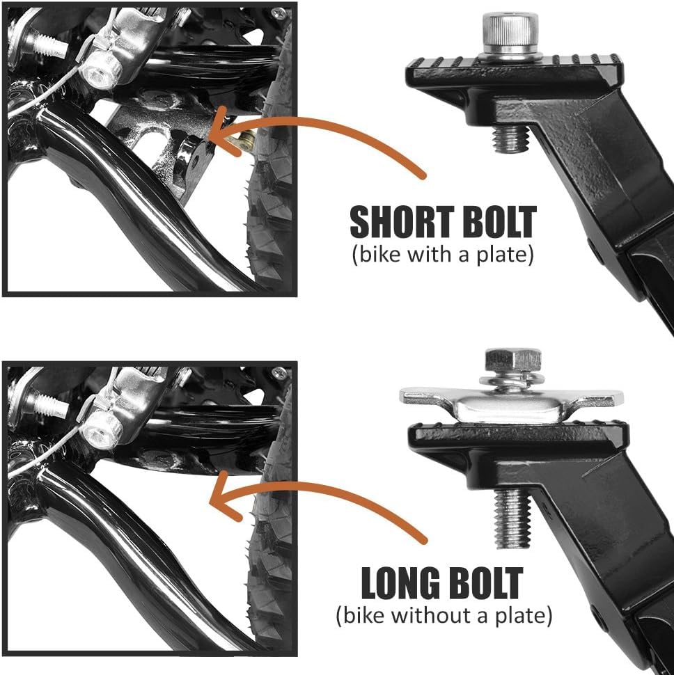 Image of BV Bicycle Kickstand for 24 inch-28 inch - Adjustable Bikes Kickstand for Adult Bike with Non-Slip Foot & Spring-Loaded Latch for Stable Any-Angle Stance - Bicycle Stand for Mountain, City & Hybrid Bikes