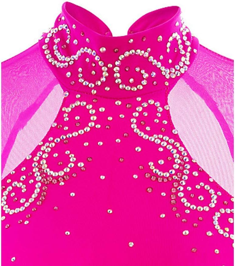 Girls' Ice Skating Dance Dresses Figure Skating Dress Elasticity Competition Skating Wear Ice Skating Suit